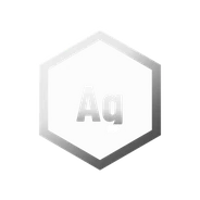 Silver rank badge